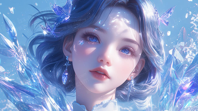 ​​晶蝶幻境-飓风壁纸